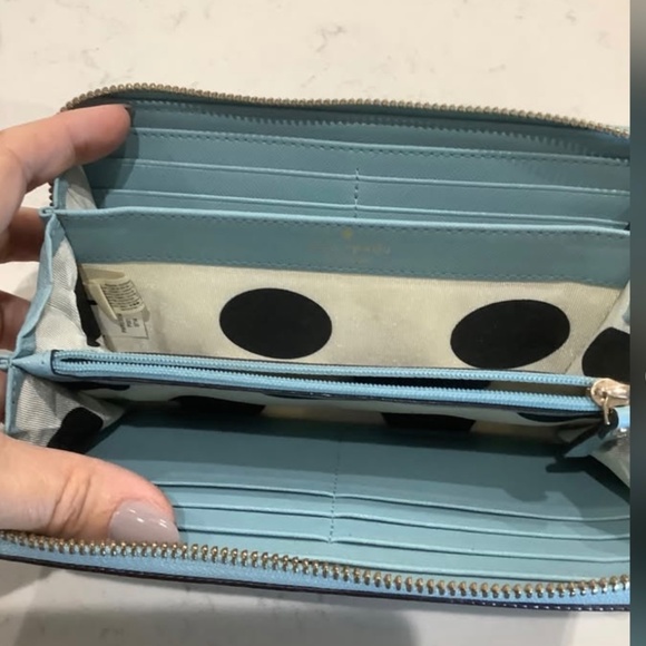 Kate Spade Blue Handbag with wallet - Picture 7 of 8